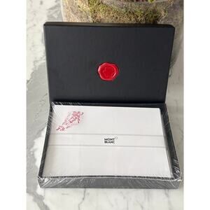 Montblanc Flat Stationary Cards Woman Lady Champagne New Sealed Set of 10